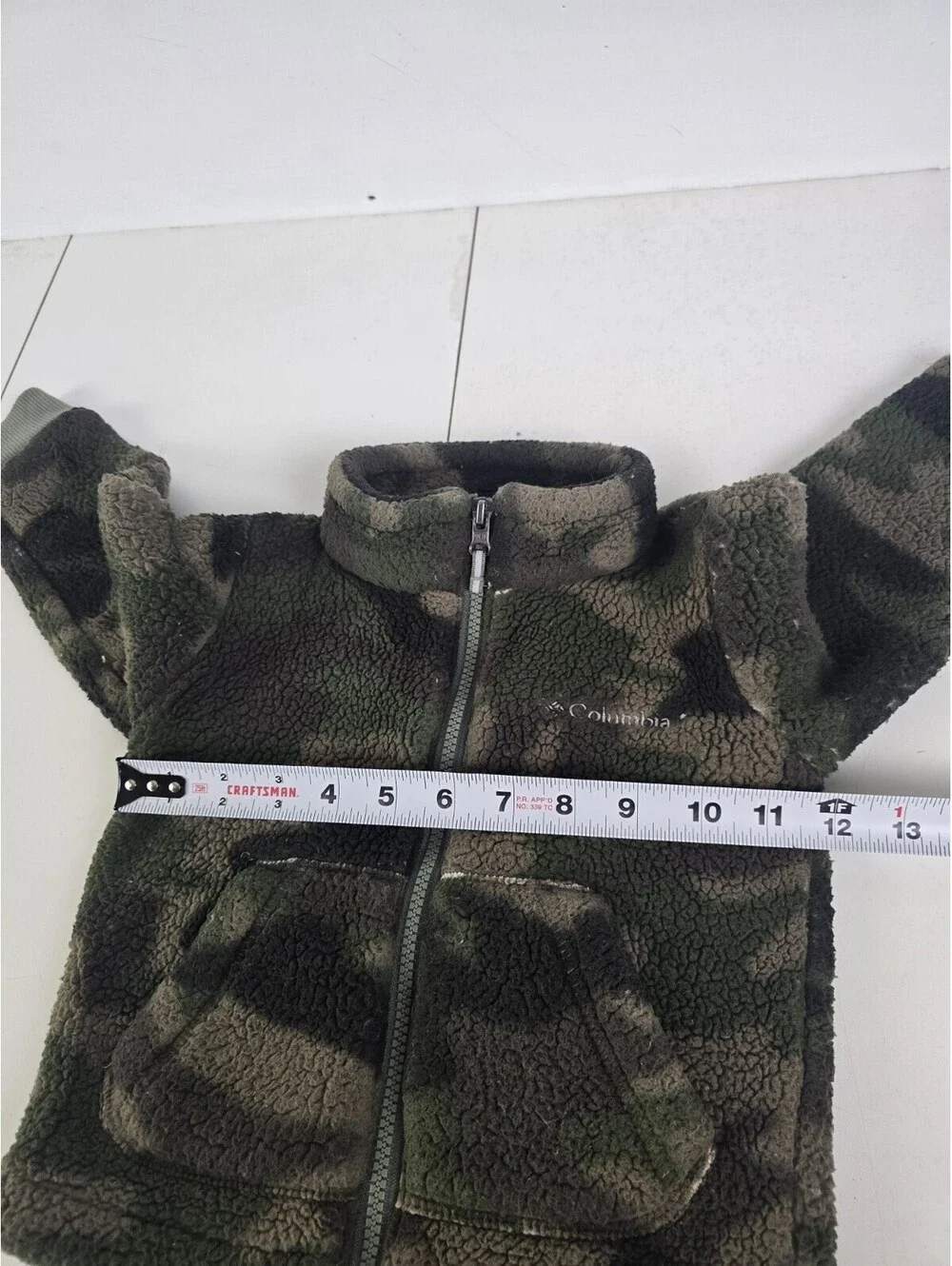 Columbia Boys 2T Rugged Ridge II Printed Sherpa Full Zip, Black Mod Camo Jacket